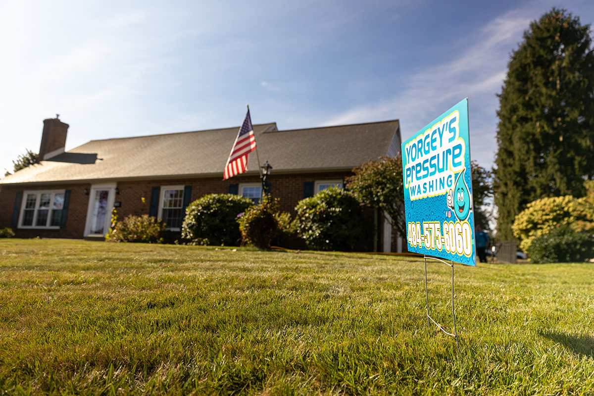 Roof after washing and rinsing by Yorgey's Pressure Washing